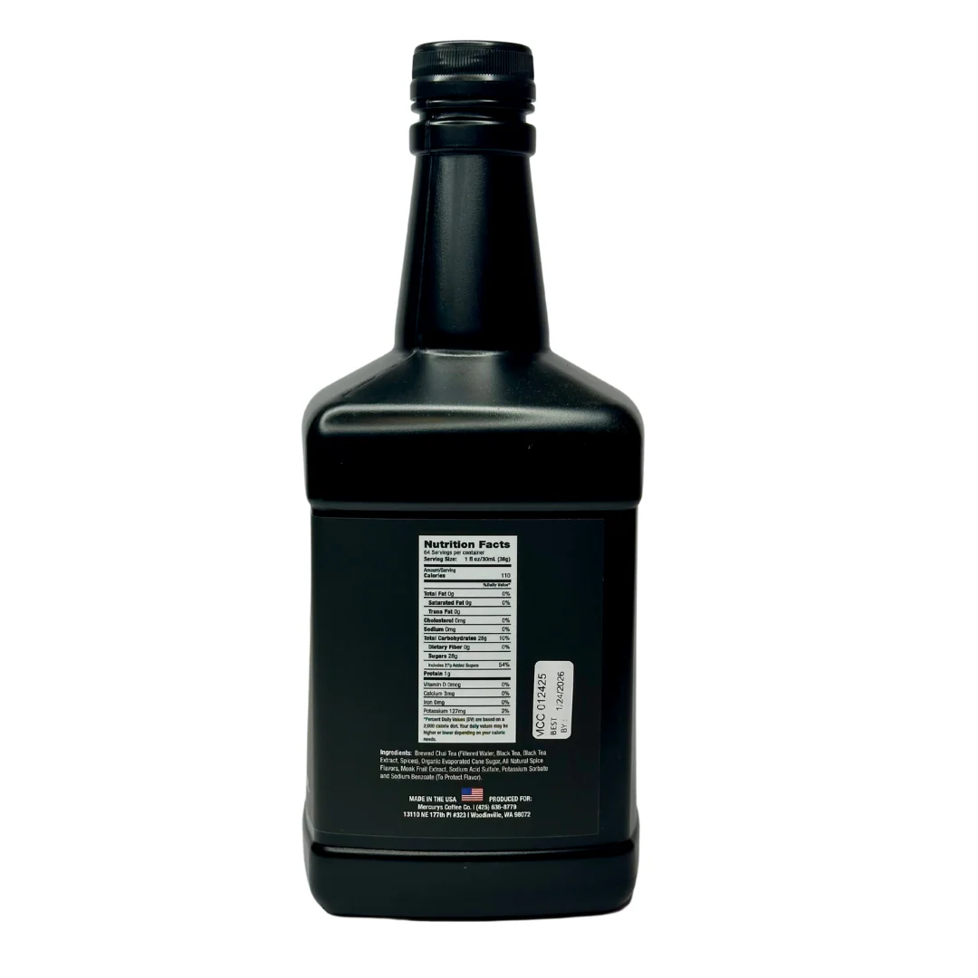 MERCURYS ALL NATURAL CHAI CONCENTRATE - 64oz - Image 2
