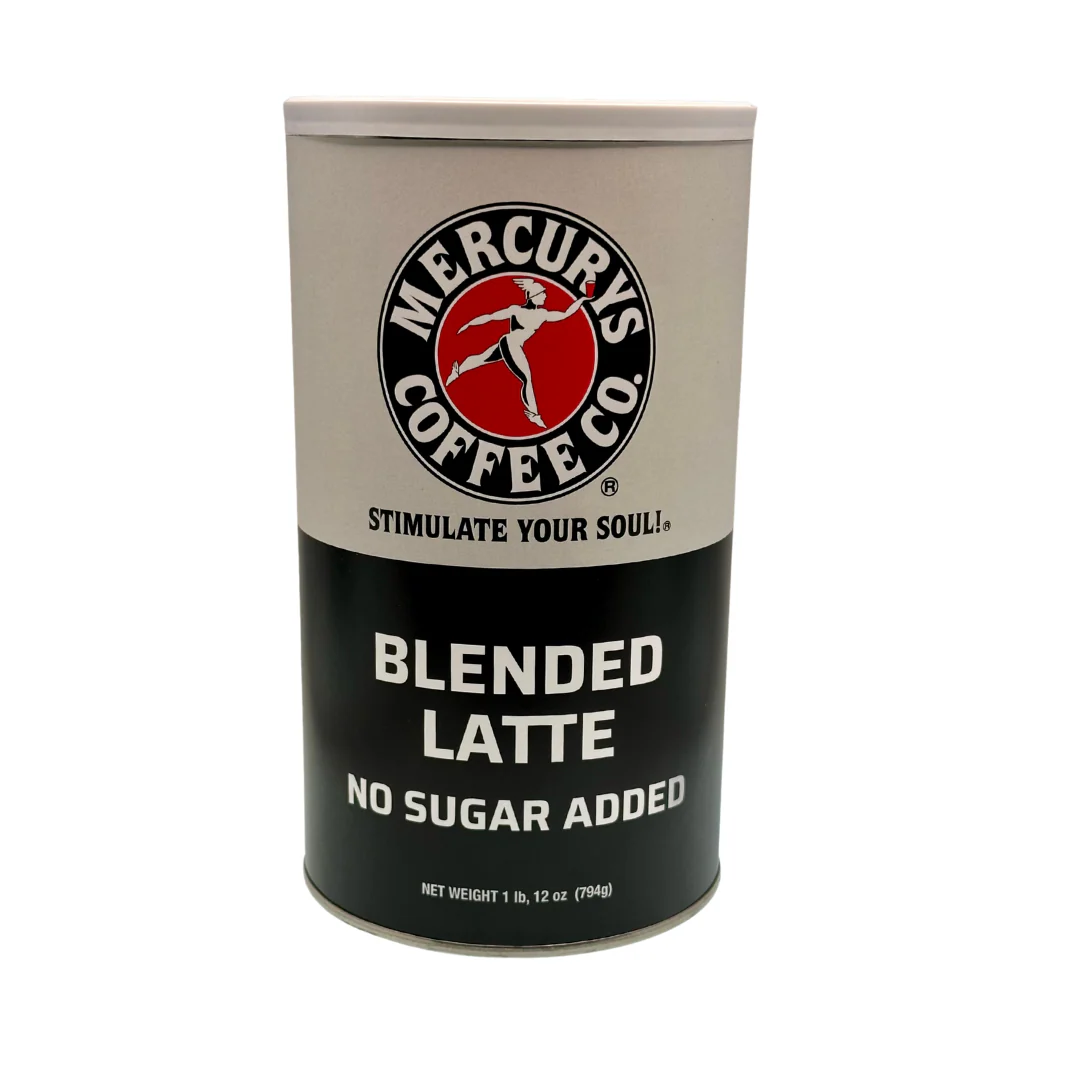 MERCURYS BLENDED LATTE POWDER (No Sugar Added) - 1lb 12oz Can