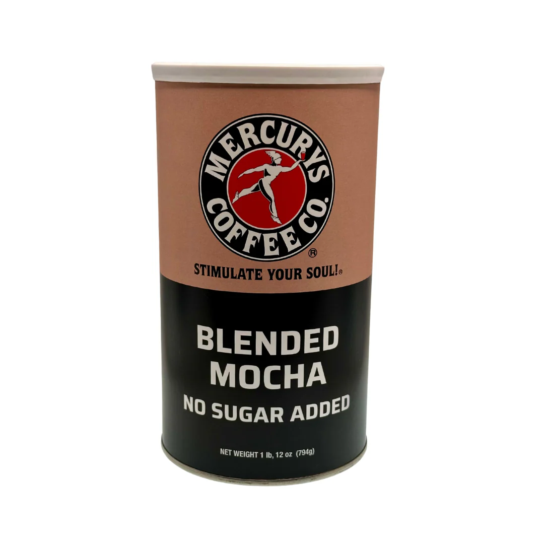 MERCURYS BLENDED MOCHA POWDER (No Sugar Added) - 1lb 12oz Can